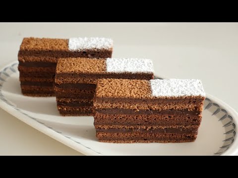 <strong>SUB</strong>) 진한초코맛 가득~ 가나슈샌드케이크, 가나슈레이어케이크, 초코샌드케이크 ㅣ Ganache layer <strong>cake</strong> [우미스베이킹:umi&amp;#39;s baking]