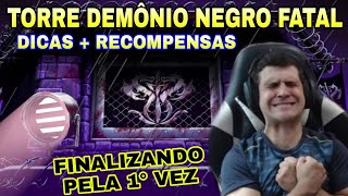 Finalizando a Torre DEMÔNIO NEGRO Fatal !  Luta 200 com Muitas Dicas e Estratégias no MK Mobile