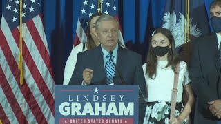 Sen. Graham reacts to South Carolina win