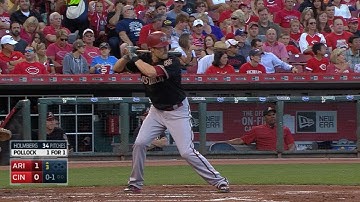 ARI@CIN: Pollock delivers another four-hit game