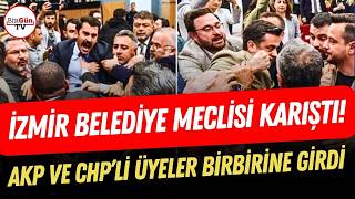 İzmir Belediye Meclisinde Kavga Çıktı Akp Ve Chpli Üyeler Birbirine Girdi...