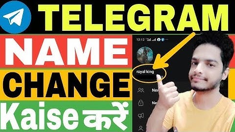 How to change telegram account name | Telegram par name change kaise kare | md zaid lari