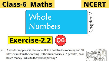 Class 6th Maths NCERT Chapter 2 Whole Numbers Exercise 2.2 Q6 full solved | CBSE Worldz