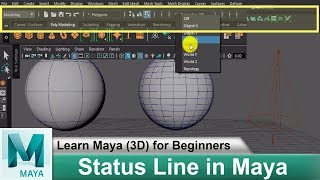 What is Status Line in Autodesk Maya | Learn Maya 3D Animation for Beginners Tutorials #50