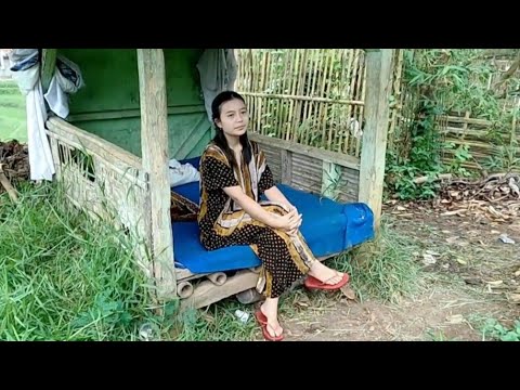 Neng Lisna Gadis Desa Berpakaian Daster Bila Sore Hari Suka Pergi Ke Sawah Pedesaan garut