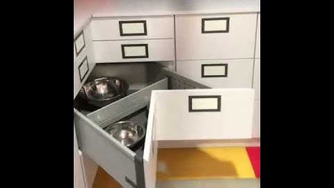 Space Corner | Kitchen Corner Application | Blum Legrabox | Hafele | Corner Space Utilisation