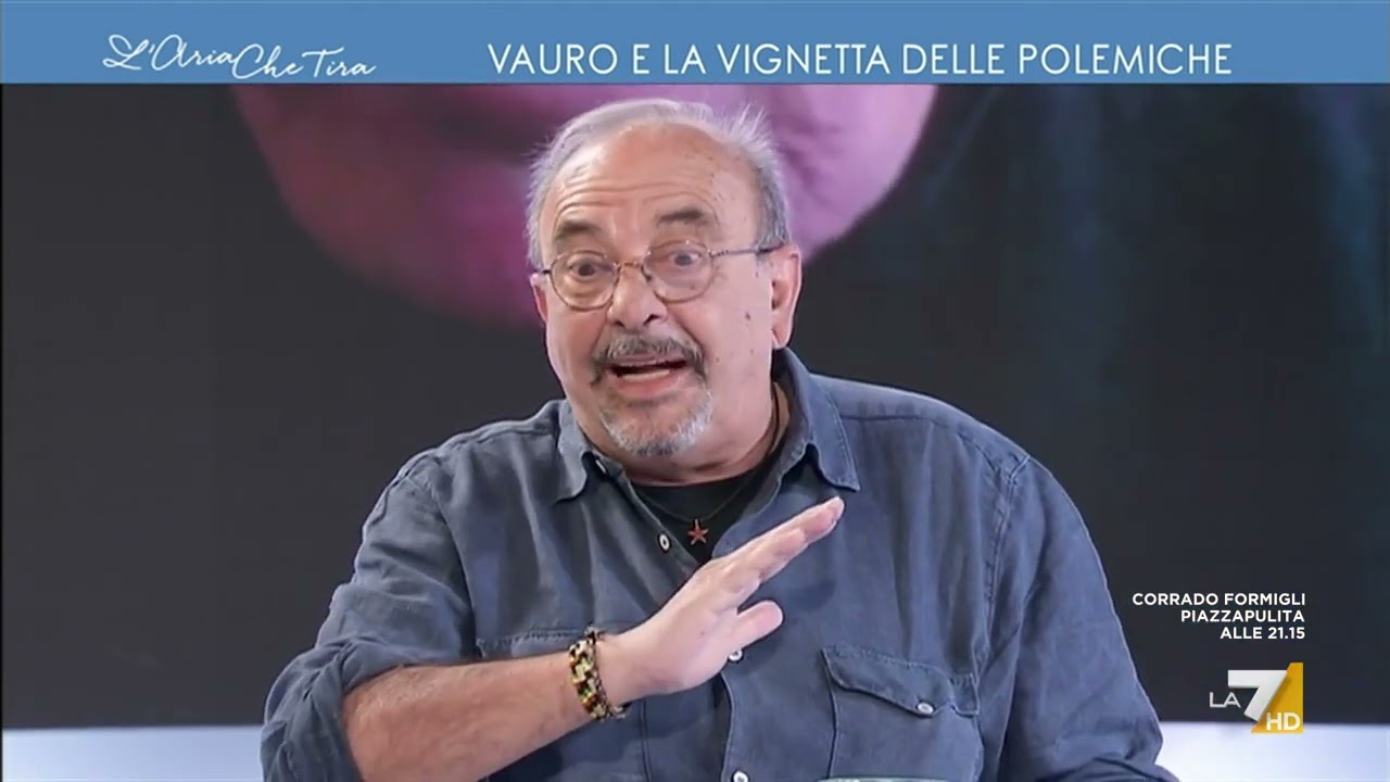 Vauro parla della polemica per una sua vignetta su Zelensky: 