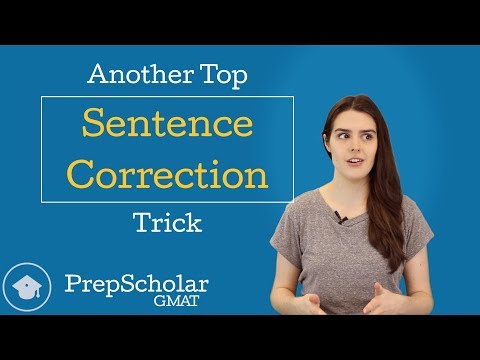 Another Top GMAT Sentence Correction Trick