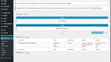 BackWPup Installation & Configure (Dropbox & Local Storage)