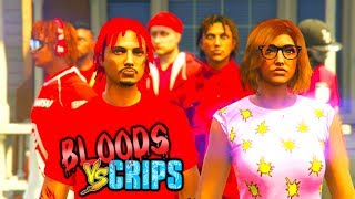 Bloods Vs Crips Abusive Girlfriend Gang War Gta5 Skit