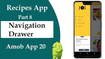 Admob App 20 || Navigation Drawer in android studio || Part 8 Recipes App