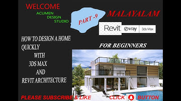 Revit Beginner Tutorial/Acumen /Malayalam/Part 9/sheet creation and legends /revit with 3dsmax