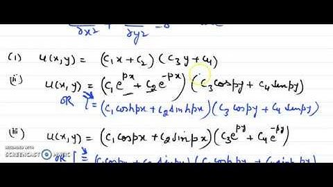 Solution of Laplace Equation using Method of separation of variables