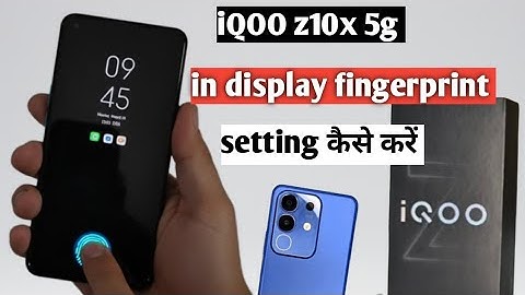 iQOO z10x 5g in display fingerprint setting|| iQOO z10x display fingerprint lock kaise lagaye 