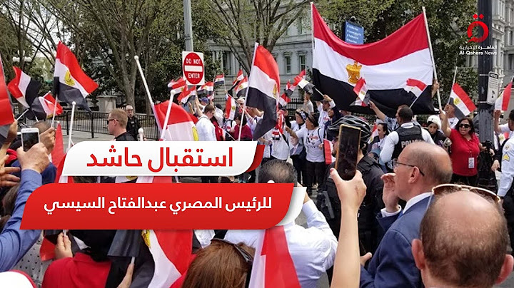 استقبال حاشد من الجالية المصرية للرئيس عبد الفتاح السيسي في واشنطن