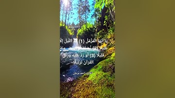 ما تيسر من سورة المزمل بصوت القارىء احمد مرخان