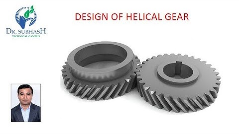 Design of Helical Gear