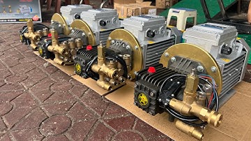 Hướng dẫn lắp đầu bơm với mô-tơ ráp hoàn thiện bộ máy rửa xe cao áp
