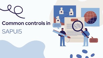 Common Controls in SAPUI5 | Button, Input, Table, List, Dialog, Label, Text, Toolbar | CodeEdge