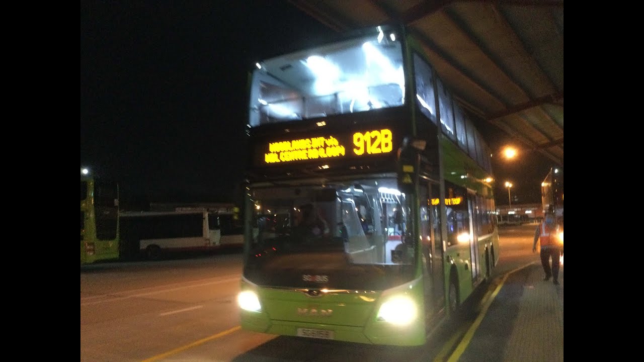 SMRT Bus Service 912B [SG6115B]: W'lands Train Checkpt → W'lands Temp ...