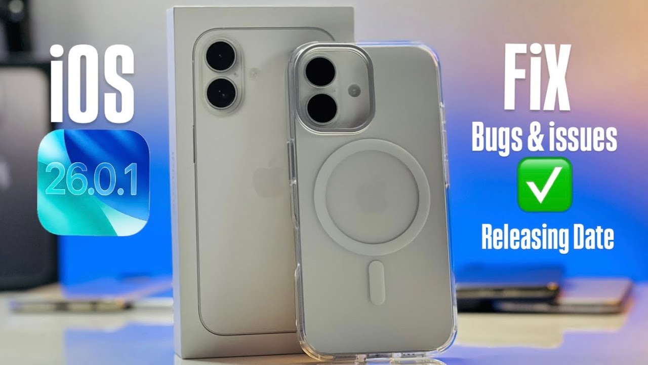 iOS 26.0.1 For iPhone New update confirmed ~ Finally Bugs & issues Fixes update Releasing