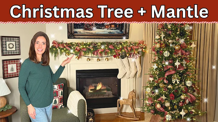 Christmas Tree & Mantle Decor 2025 | Cozy Holiday Decor Decorate With Me