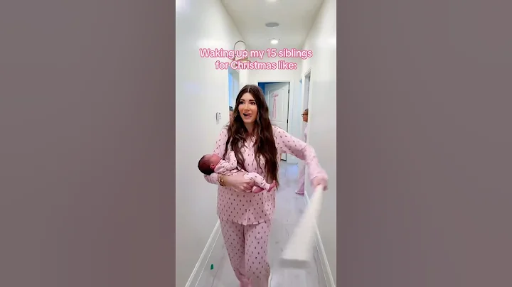 Waking up 16 kids for Christmas like… 😳😂 #shorts #youtubeshorts