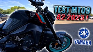 JE TEST LA MT09 2023 en A2 ! 😍 (c'est affolant)