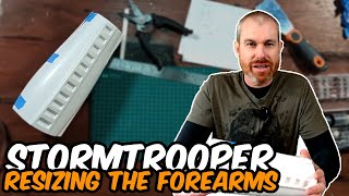 Resizing the Anovos Stormtrooper costume forearms