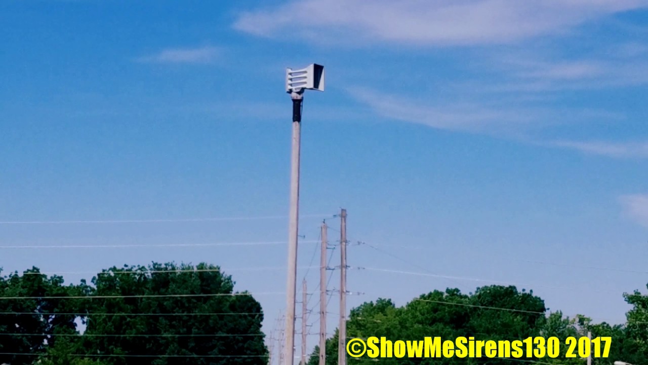 Whelen Vortex R4-Tornado Siren Test- Peculiar, MO 6/7/17 - Whelen Vortex R4-Tornado Siren Test- Peculiar, MO 6/7/17