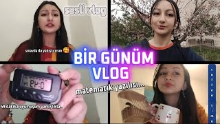 BİR GÜNÜM VLOG🖇💞 ~Matematik yazılısı..~  #vlog #aesthetic #study #yazılı