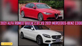 2021 Alfa Romeo Giulia vs 2021 Mercedes-Benz C300 - Car Spec Comparison