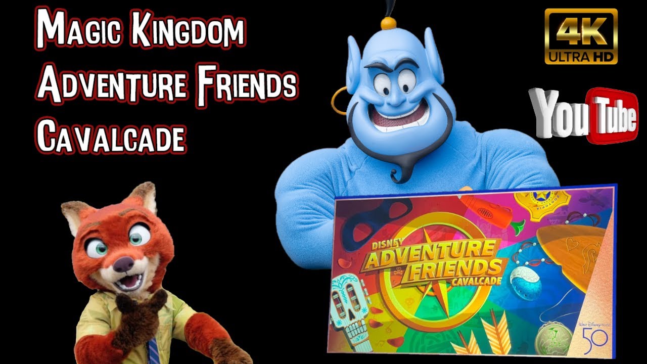 Disney Adventure Friends Cavalcade | 4K Castle POV | Magic Kingdom: Walt Disney World