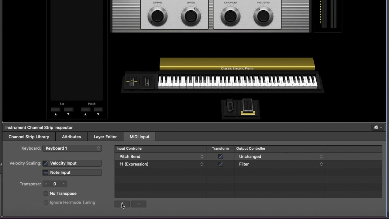 Filtering MIDI in Apple's MainStage