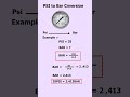How To Convert Psi To Bar