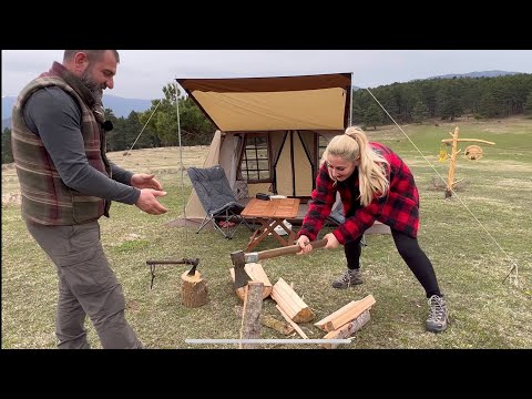 WE COULDN’T LIGHT THE SWEDISH OVEN IN OUR SPRING CAMP | Don&rsquo;t Watch If You Have an Insect Phobia
