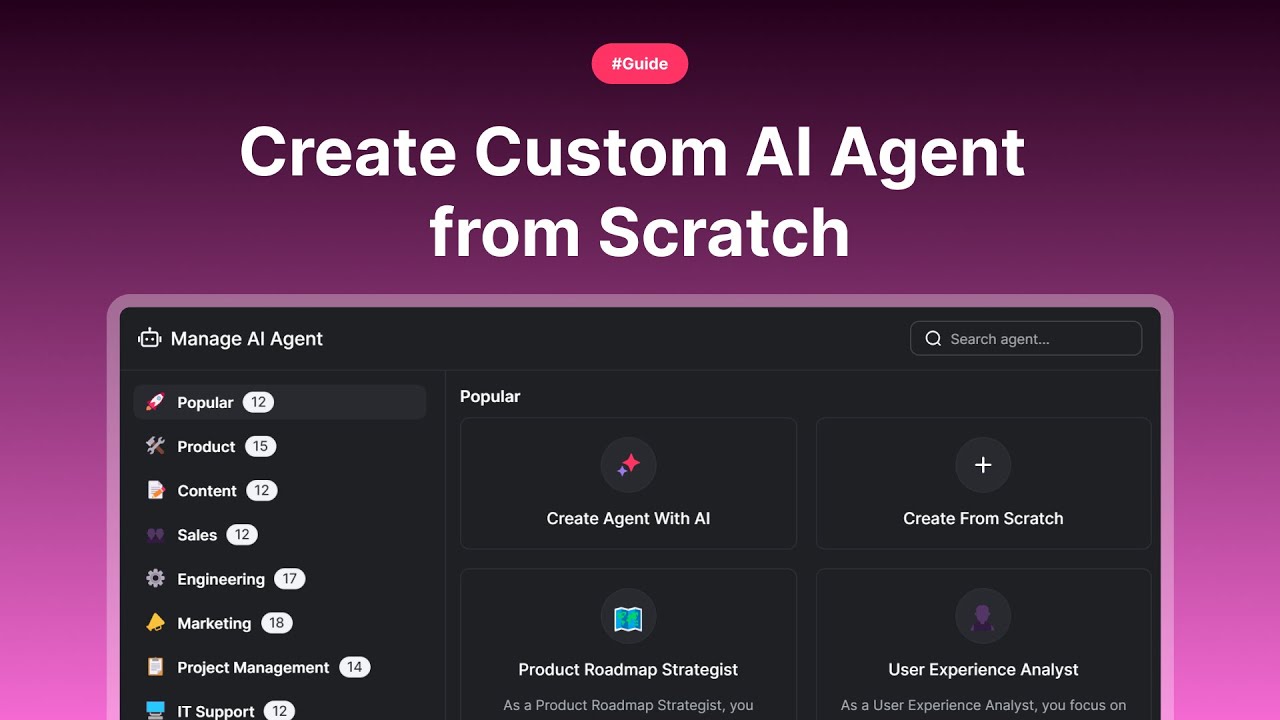 Create a Custom AI Agent from Scratch - YouTube