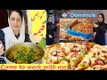 A shift at dominos pizza  pakistani working mom in uk vlog  gobi keema pakistani recipe