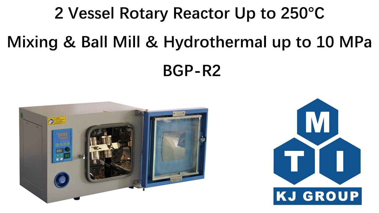 2 Vessel Rotary Reactor Up to 250°C ( Mixing & Ball Mill & Hydrothermal