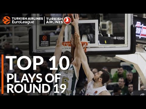 Turkish Airlines EuroLeague Regular Season Round 19 Top 10 Plays