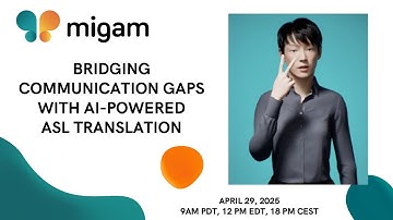 MIGAM AI Live Demo - Bridging communication gaps with AI-Powered ASL translation