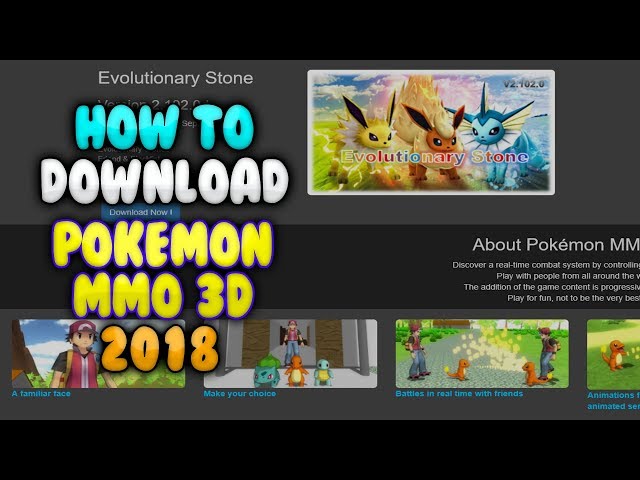 Pokemon MMO 3D Download - Discover a real-time combat system by controlling  your Pokémon