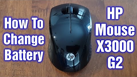 HP Wireless Mouse X3000 G2 – How To Change Battery