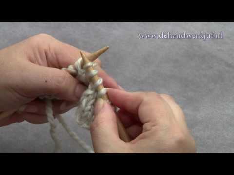 Knitting: Decrease, K2Tog through back loop