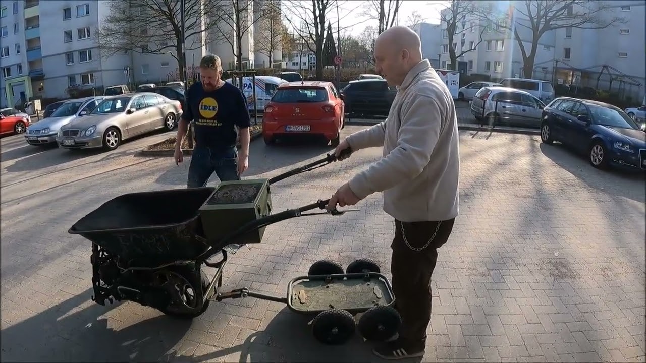 50 Stundenkilometer mit Schubkarre