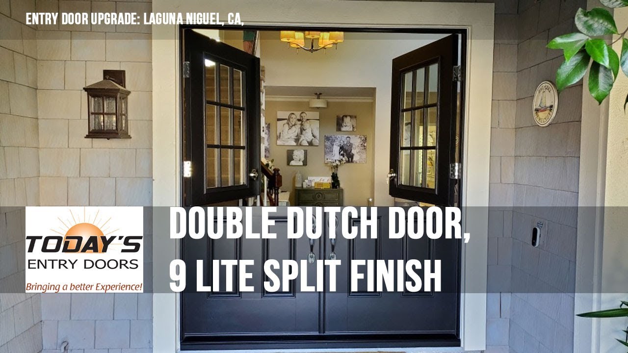 Double Dutch Door 9 Lite Split Finish Laguna Niguel Ca