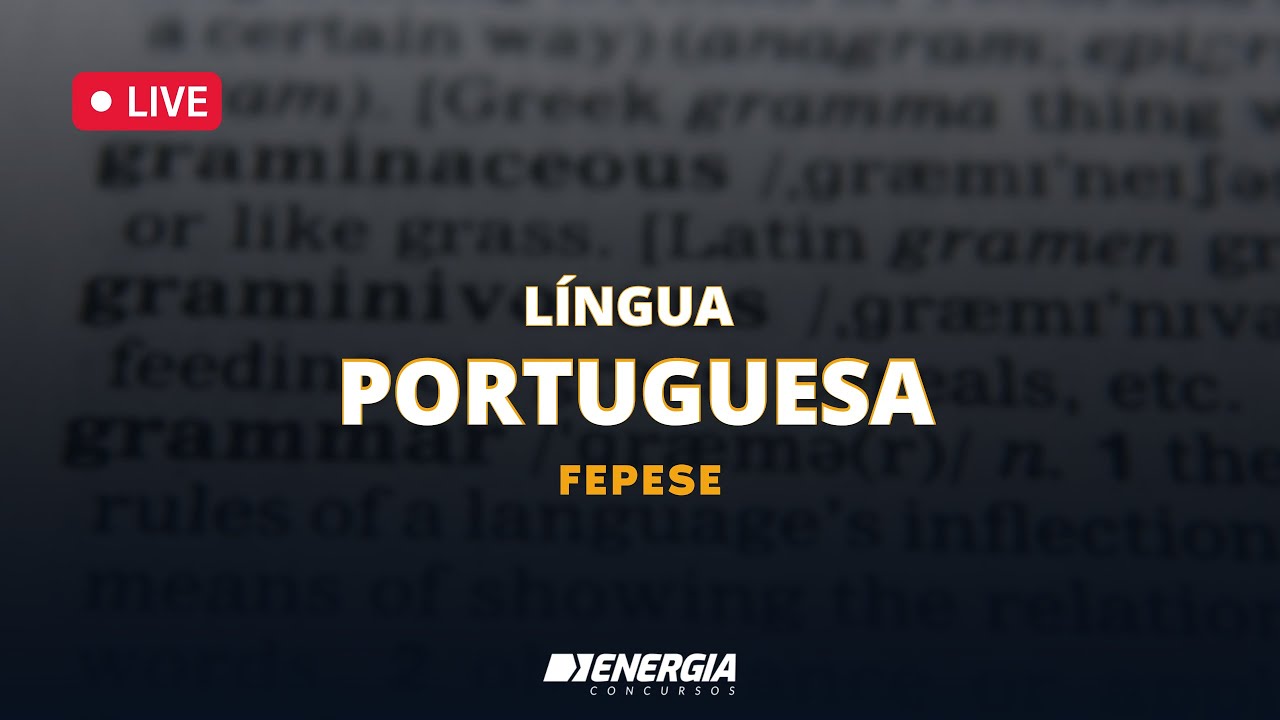 Língua Portuguesa FEPESE - Resolução de Questões com Prof. Thalis