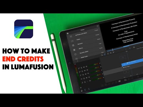 Lumafusion에서 END CREDITS를 만드는 방법 | Lumafusion 모바일 비디오 편집 튜토리얼