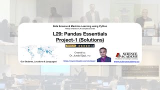 Lecture_29: Pandas Essentials -Project 1 Solutions- Data Science & Machine Learning using Python