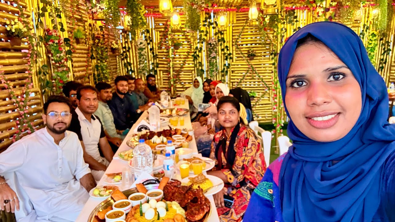 সবাই মিলে এক সাথে ইফতার করলাম । Hasina Sarker HS